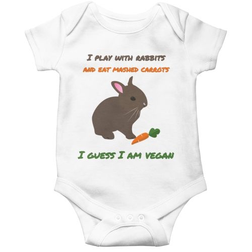 veronika honestly vegan baby eats carrots onesie