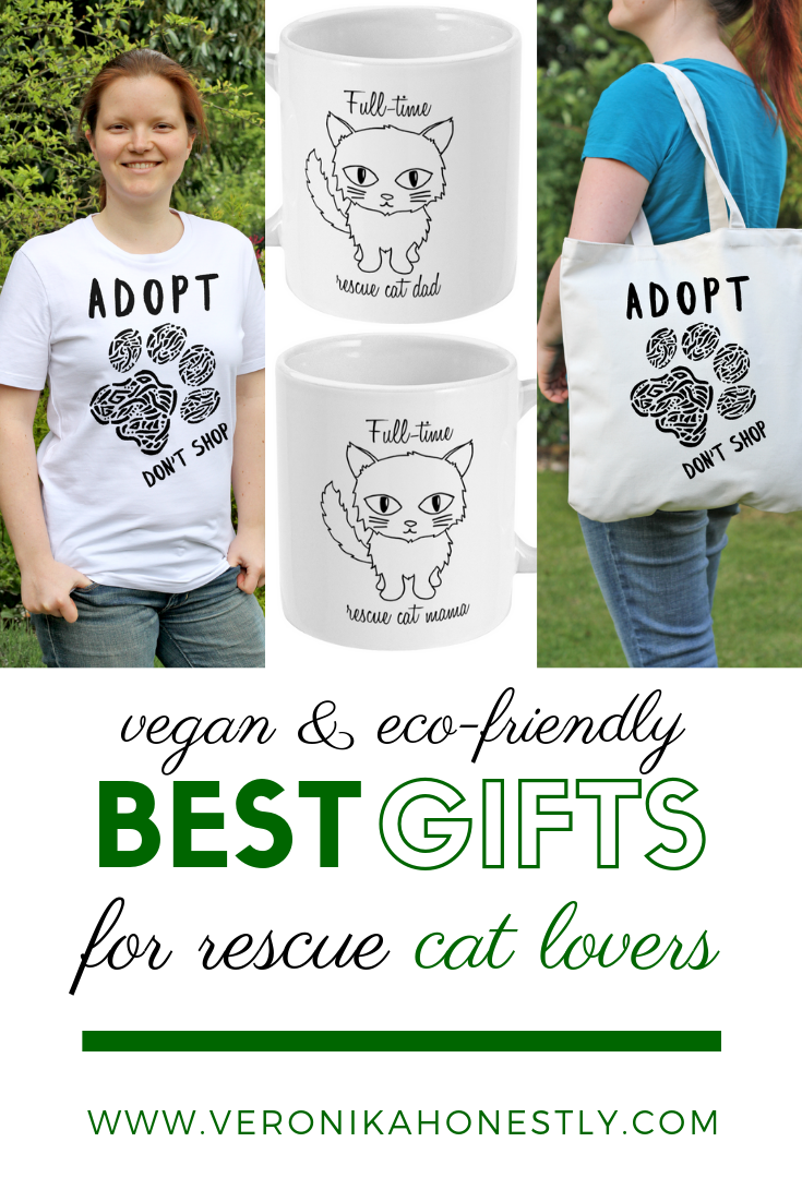 Hand Drawn Personalised Cat Rescue Cat Gift