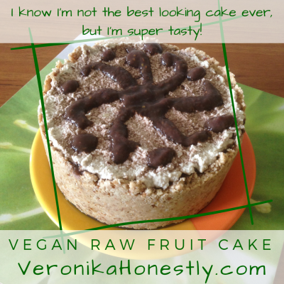 Veronika Honestly raw vegan fruit cake