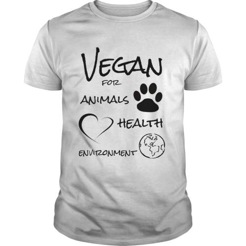 veronika honestly vegan for animals health environment tshirt